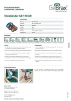 Produktdatenblatt Vliesbänder GB 110 AR