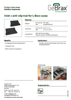 Product data sheet inlet and anti-slip mat