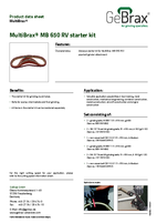 Product data sheet MultiBrax starter kit MB 650 RV