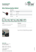 Produktdatenblatt Mini-Fächerschleifer GB 841