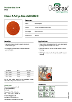 Product data sheet clean and strip discs GB 686 O