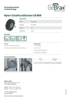 Produktdatenblatt Nylon-Rundbürste GB 808