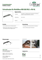 Produktdatenblatt Schutzhaube für Rohrbandschleifer-Vorsätze