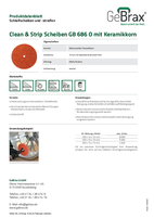 Produktdatenblatt Clean & Strip Scheiben GB 686 O
