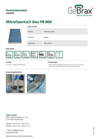 Produktdatenblatt Microfastertuch blau PB 800