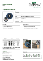 Product data sheet flap discs GB 656