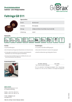 Produktdatenblatt Faltringe GB 511