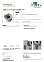 Product data sheet cloth polishing rollers PB 100