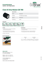 Produktdatenblatt Clean & Strip Walzen GB 780