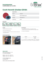 Produktdatenblatt Socatt-Keramik-Scheiben GB 664