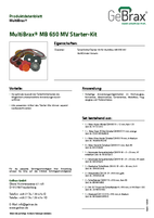 Produktdatenblatt MultiBrax MB 650 MV Starter-Kit 