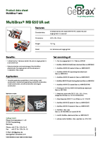 Product data sheet MultiBrax MB 650 VA set