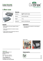Product data sheet L-Boxx cases